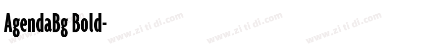 AgendaBg Bold字体转换 AgendaBg Bold字体转换